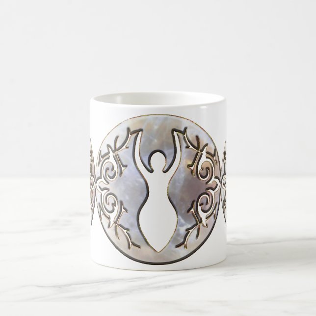 Mug Déesse de pierre de la lune de lune de Tiple (Centre)