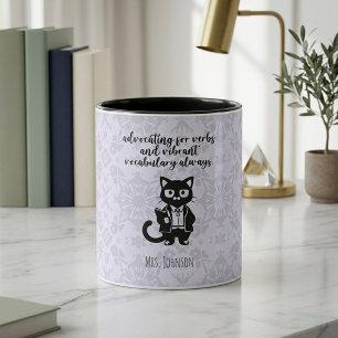 Mug Défenseur des verbes et éducateur de vocabulaire v
