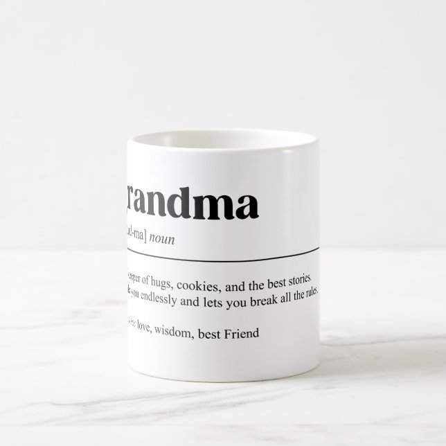 Mug Définition amusante de grand-mère (Centre)