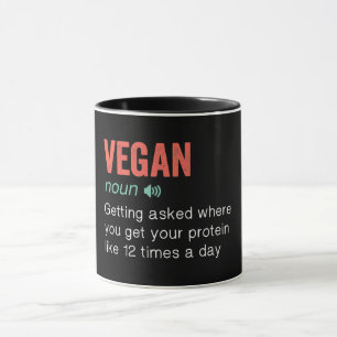 Mug Définition amusante de Vegan
