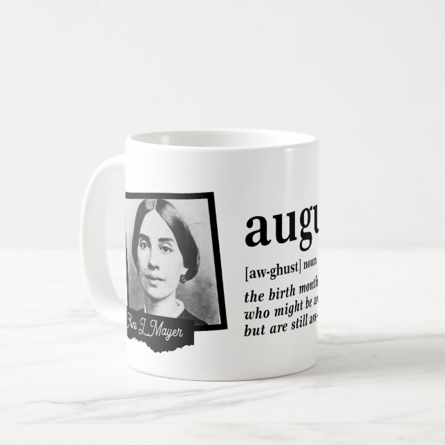 Mug Définition d'août (Devant gauche)