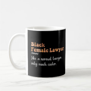 Mug Définition d'avocate noire féminine drôle Femmes a