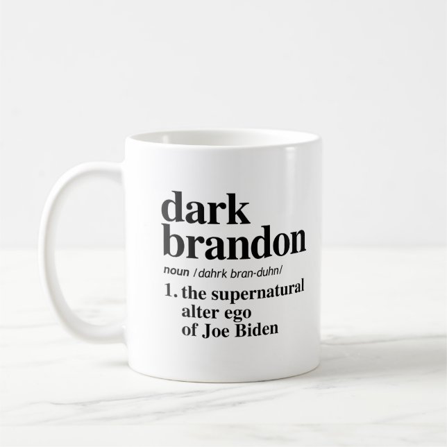 Mug Définition de Brandon foncé (Gauche)