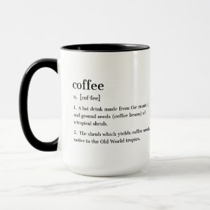 Mug Définition De Café Drôle Cadeau Pour Les Addicateu