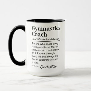 Mug Définition de coach de gymnastique personnalisée A
