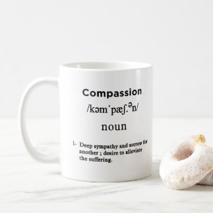 Mug définition de compassion blanc