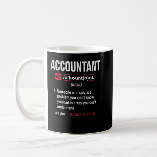 Mug Définition de comptable amusant Voir aussi Assista