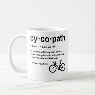 Mug Définition de Cycopath : Vélo amateur de moto am