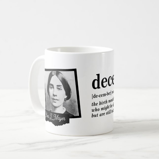Mug Définition de décembre (Devant gauche)