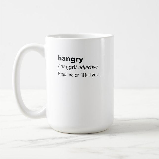 Mug Définition de dictionnaire drôle (Gauche)