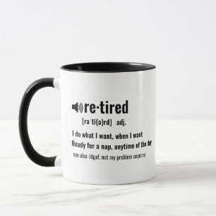 Mug Définition de dictionnaire personnalisable Retrait