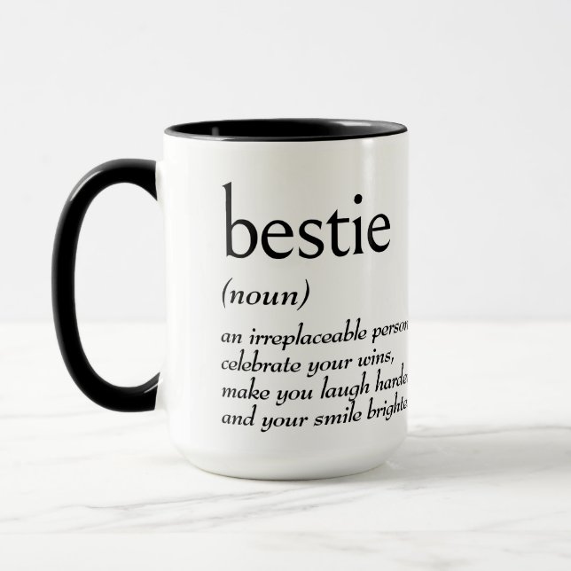 Mug Définition De Dictionnaire Pour BESTIE (Gauche)