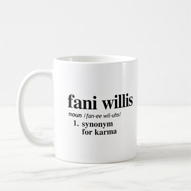 Mug Définition de Fani Willis (Gauche)