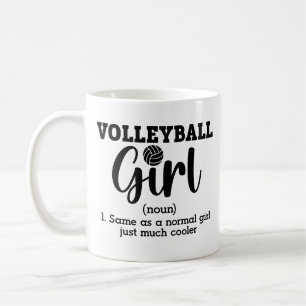 Mug Définition de fille de volley-ball