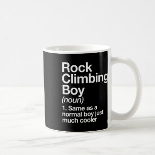 Mug Définition de garçon grimpeur sport drôle