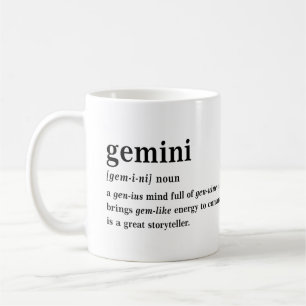 Mug Définition de Gémeaux Cadeau Esthétique Astrologie