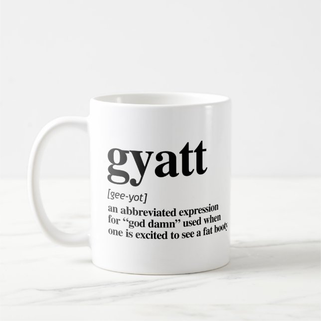 Mug Définition de Gyatt (Gauche)