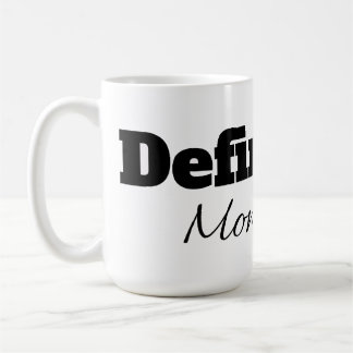 MUG DÉFINITION DE LA COUPE DE CAFÉ À L'HEURE