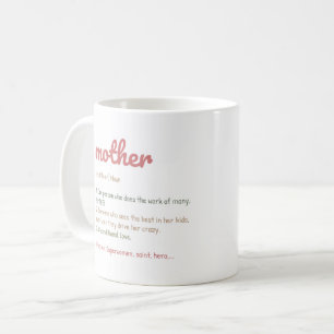 Mug Définition de la mère inspirante/enveloppement de 
