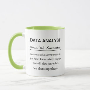 Mug Définition de l'analyste de données