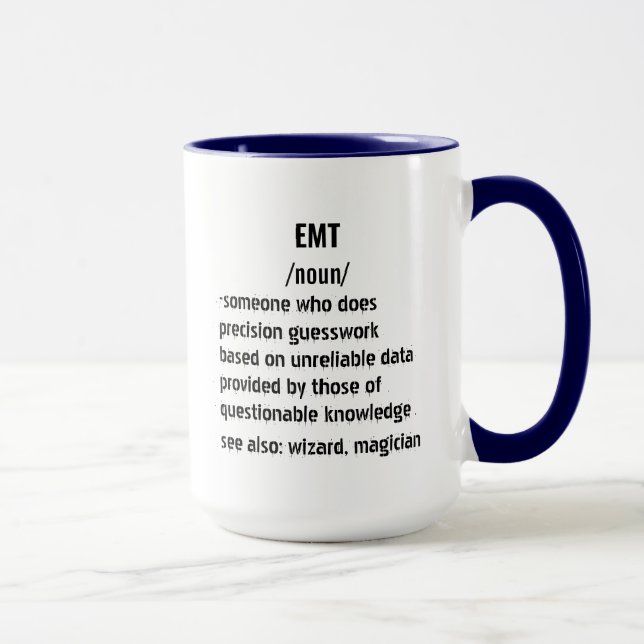 Mug Définition de l'EMT - Santé - urgences EMT Médical (Droite)