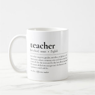 Mug Définition de l'enseignant Appréciation des devis 