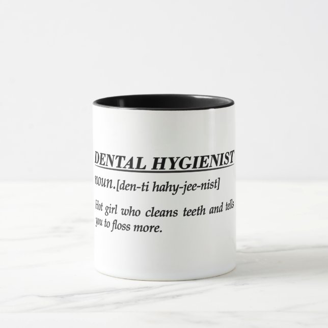 Mug Définition de l'hygiéniste dentaire (Centre)