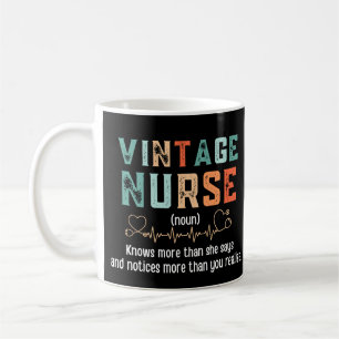 Mug Définition de l'infirmière vintage