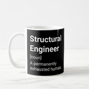 Mug Définition de l'ingénieur structurel - Humain épui