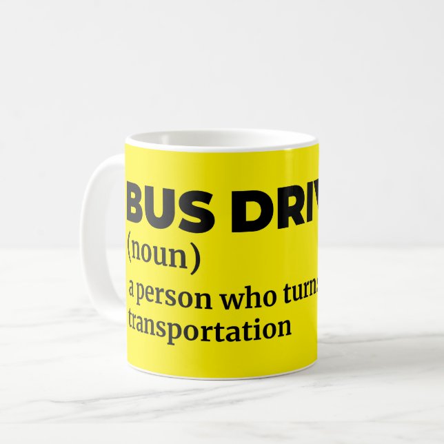 Mug Définition de l'opérateur de bus professionnel (Devant gauche)