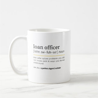 Mug Définition de nom d'agent de crédit Humour de bure