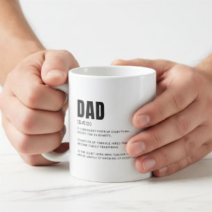 Mug Définition de papa drôle et sincère