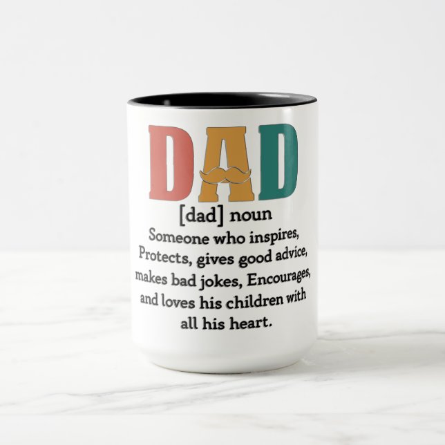 Mug Définition de papa mignon (Centre)