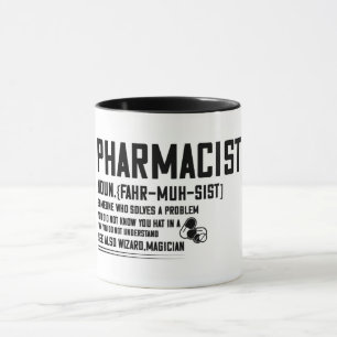 Mug Définition de pharmacien drôle