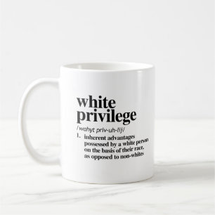 Mug Définition de privilège blanc