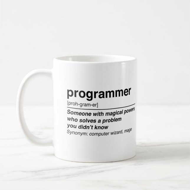 Mug Définition de programmeur (Gauche)