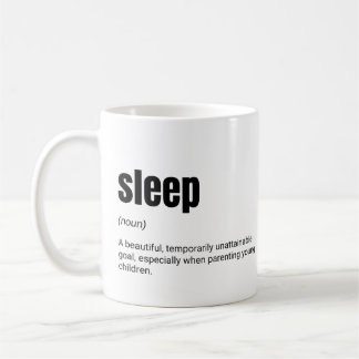 Mug Définition de sommeil drôle pour parents