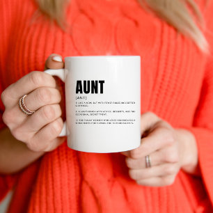 Mug Définition de Tante Drôle et Sincère