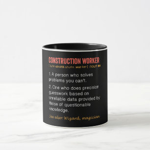 Mug Définition de travailleur de construction amusant