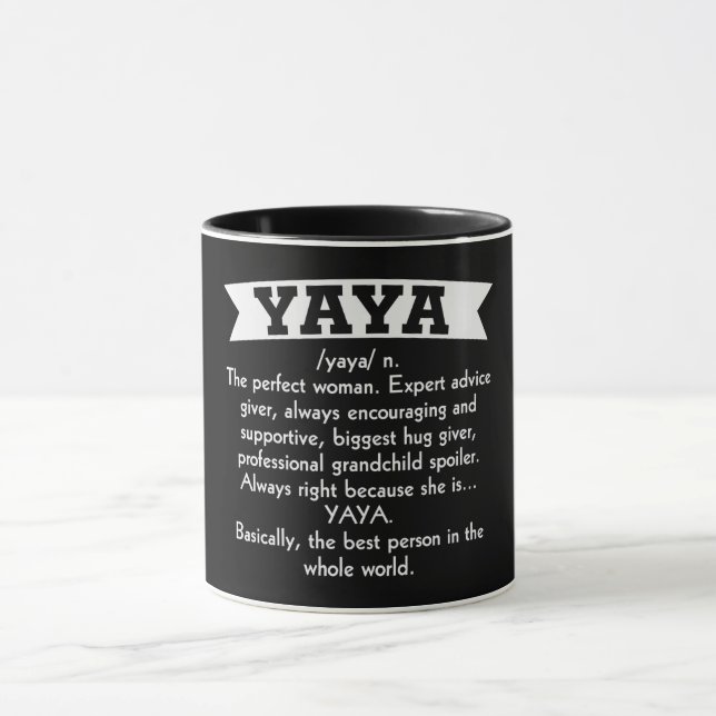 Mug Définition de Yaya/Grand-mère (Centre)