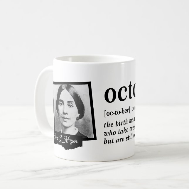 Mug Définition d'octobre (Devant gauche)