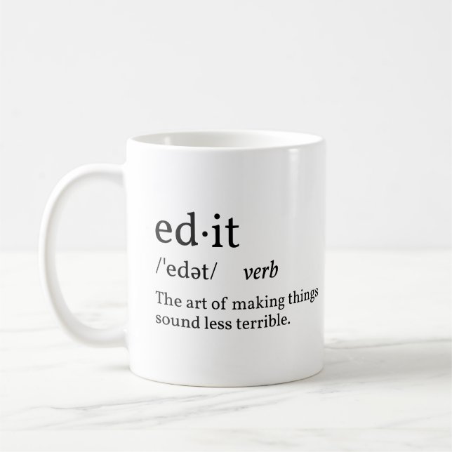 Mug Définition drôle de modifier (Gauche)