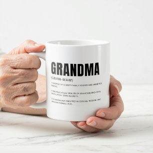 Mug Définition drôle et sincère de grand-mère