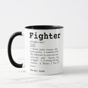 Mug Définition du combattant, don du guerrier,