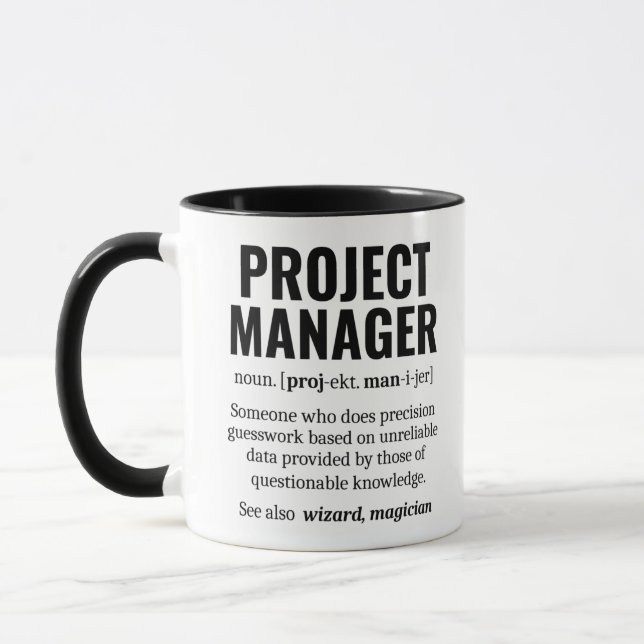 Mug Définition du dictionnaire du gestionnaire de proj (Gauche)