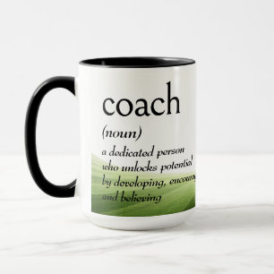 Mug Définition du dictionnaire pour l'ENTRAÎNEUR de fo
