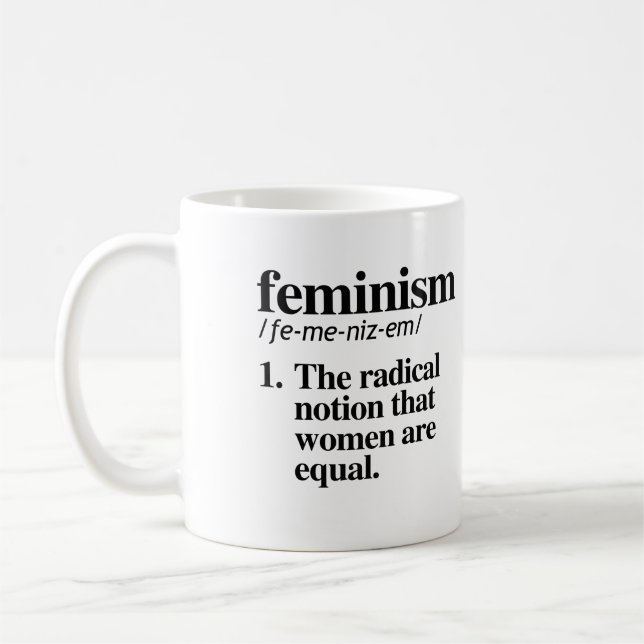 Mug Définition du féminisme (Gauche)
