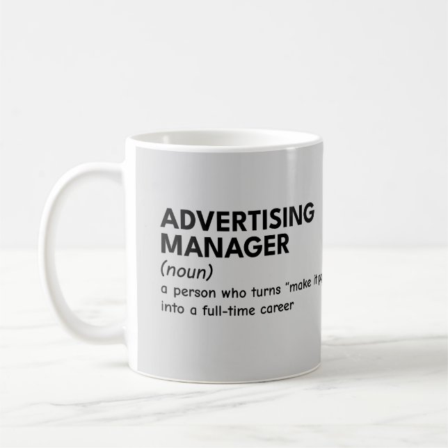 Mug Définition du génie marketing (Gauche)