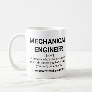 Mug Définition du génie mécanique Noun