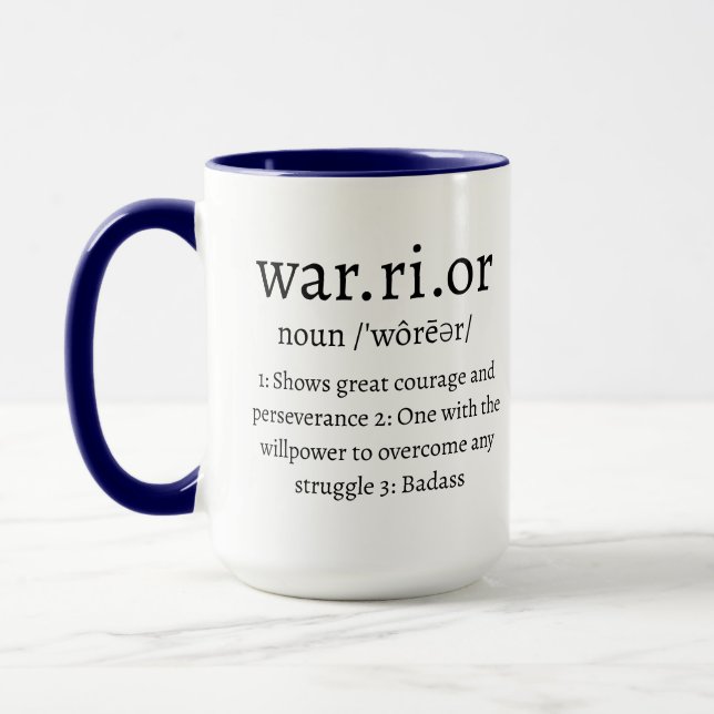 Mug définition du guerrier (Gauche)
